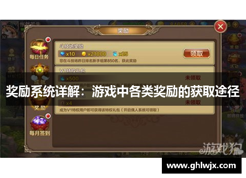 奖励系统详解：游戏中各类奖励的获取途径